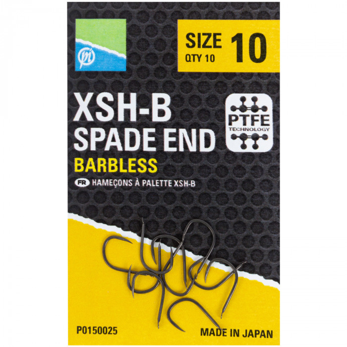 Carlige Preston XSH-B Spade End Barbless 10buc/plic [1]