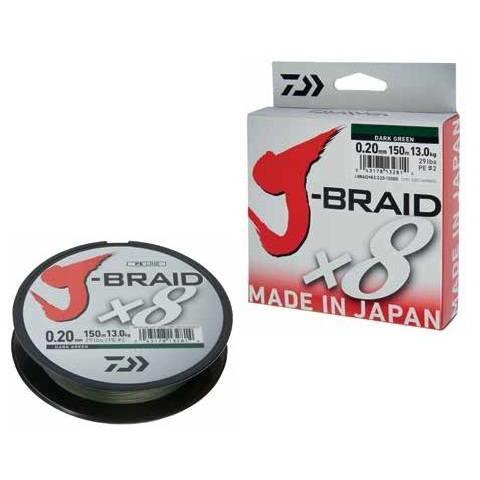 Fir Textil Daiwa J-Braid X8 Dark Green 150m [2]