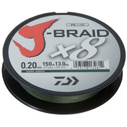 Fir Textil Daiwa J-Braid X8 Dark Green 300m [2]