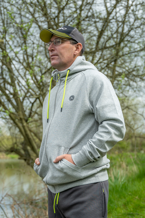 Hanorac Matrix Full Zip Hoody Marl Grey/Lime - Black Edition Range [7]