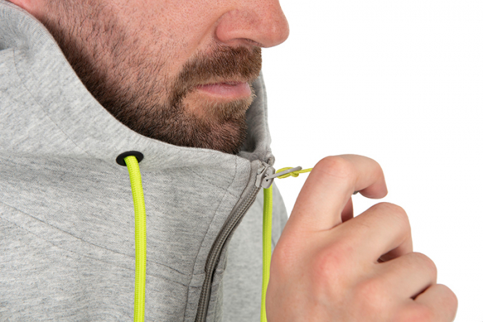 Hanorac Matrix Full Zip Hoody Marl Grey/Lime - Black Edition Range [6]