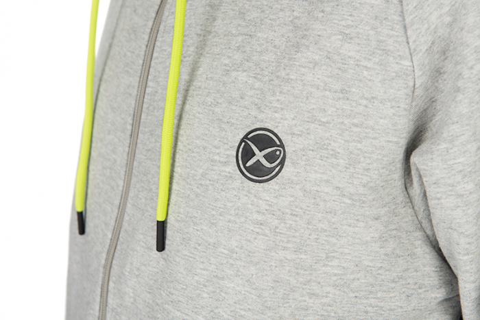 Hanorac Matrix Full Zip Hoody Marl Grey/Lime - Black Edition Range [4]