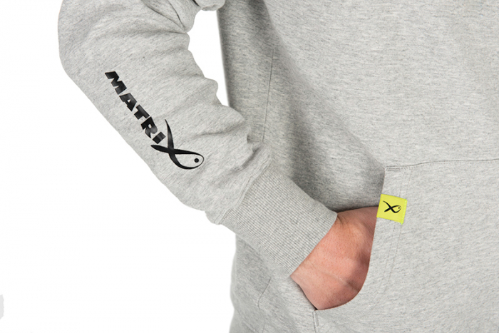 Hanorac Matrix Full Zip Hoody Marl Grey/Lime - Black Edition Range [5]