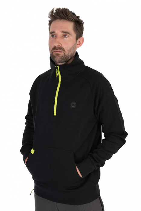 Hanorac Matrix Quarter Zip Sweat Black/Lime - Black Edition Range [3]