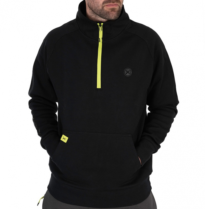 Hanorac Matrix Quarter Zip Sweat Black/Lime - Black Edition Range [1]