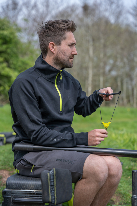 Hanorac Matrix Quarter Zip Sweat Black/Lime - Black Edition Range [8]
