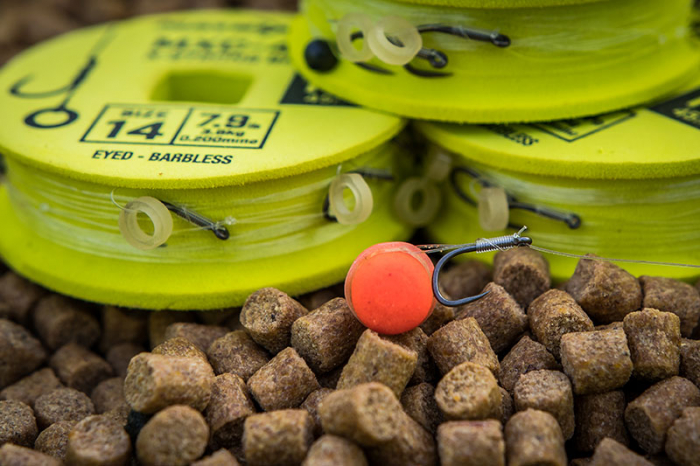 Riguri Matrix MXC-4 Barbless X-Strong Bait Band Rigs 45cm 8buc/rola [6]