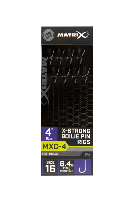 Riguri Matrix MXC-4 Barbless X-Strong Boilie Pin 10cm 8 buc/plic [1]