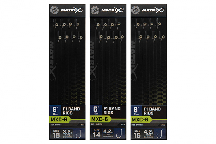 Riguri Matrix MXC-6 Barbless F1 Band Rigs 15cm 8buc/plic [2]