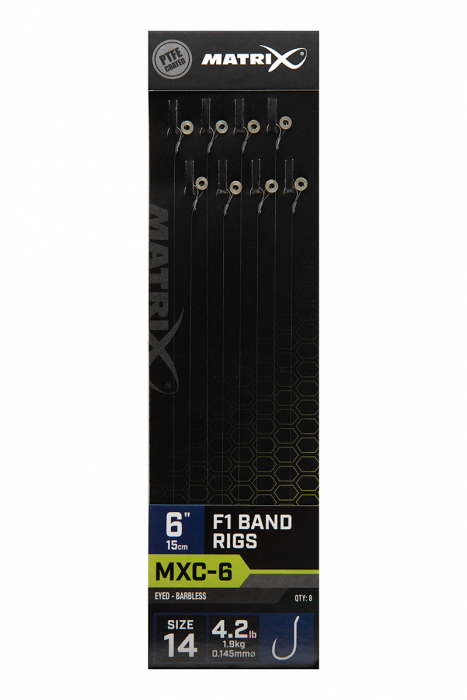 Riguri Matrix MXC-6 Barbless F1 Band Rigs 15cm 8buc/plic [1]