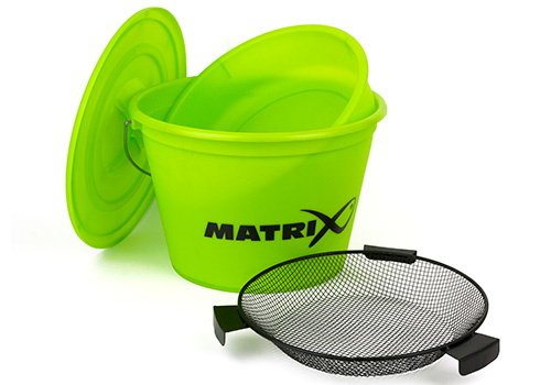 Set Nadire Matrix Fishing Lime Bucket, Galeata 20L + Capac + Lighean + Sita 35cm [1]