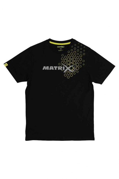 Tricou Matrix Hex Print T-Shirt Black [1]