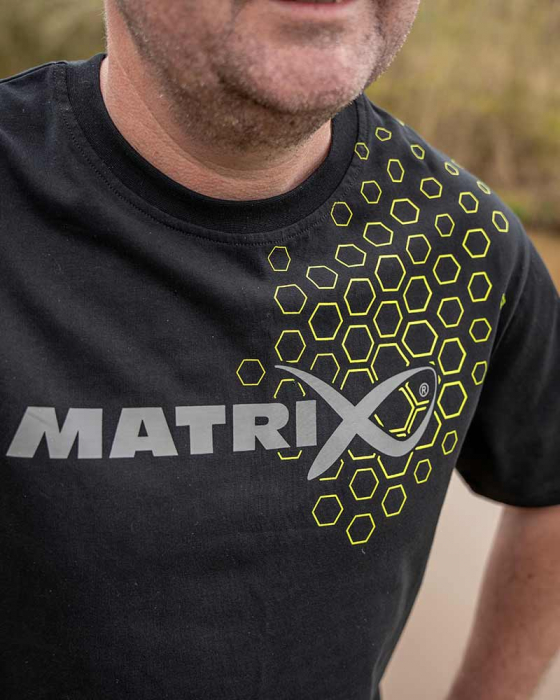 Tricou Matrix Hex Print T-Shirt Black [6]