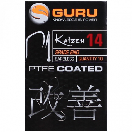Carlige fara barbeta - Carlige Guru Kaizen Barbless Spade End 10buc/plic