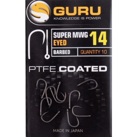 Carlige cu barbeta - Carlige Guru Super MWG Eyed Barbed 10buc/plic