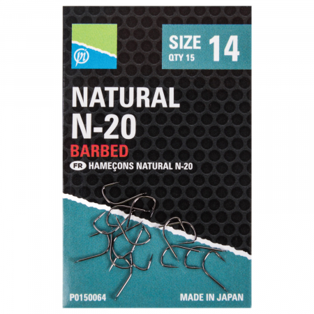 CARLIGE - Carlige Preston Natural N-20 15buc/plic
