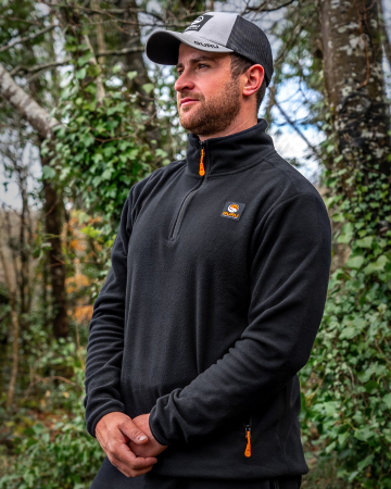 Hanorac Guru 1/4 Zip Fleece Black [3]