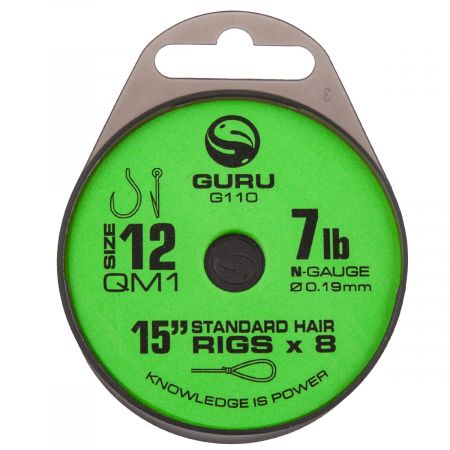 Riguri - Riguri Guru QM1 Standard Hair Rigs 37.5cm 8buc/plic