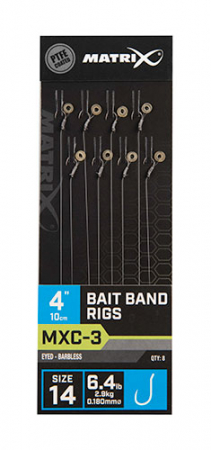 Riguri - Riguri Matrix MXC-3 Barbless Bait Band Rigs 10cm 8buc/plic