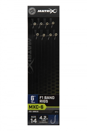 Riguri - Riguri Matrix MXC-6 Barbless F1 Band Rigs 15cm 8buc/plic