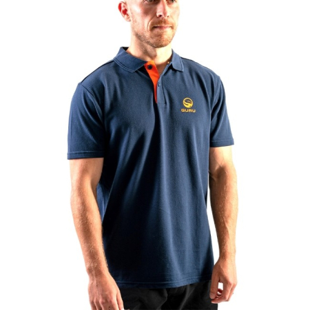 Tricouri si Bluze - Tricou Guru Polo Navy/Orange