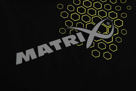 Tricou Matrix Hex Print T-Shirt Black [2]