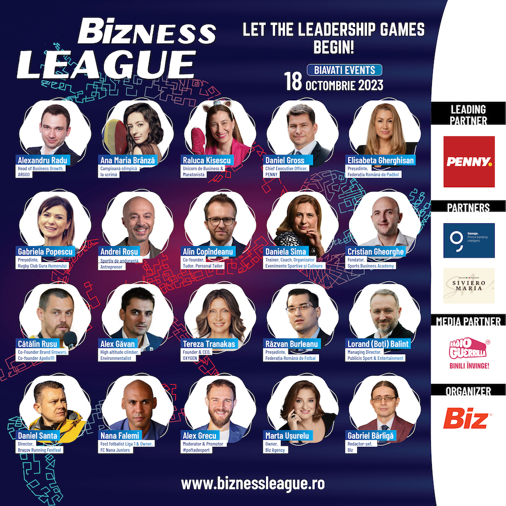 LET THE LEADERSHIP GAMES BEGIN! Bizness League, un nou concept de eveniment Biz
