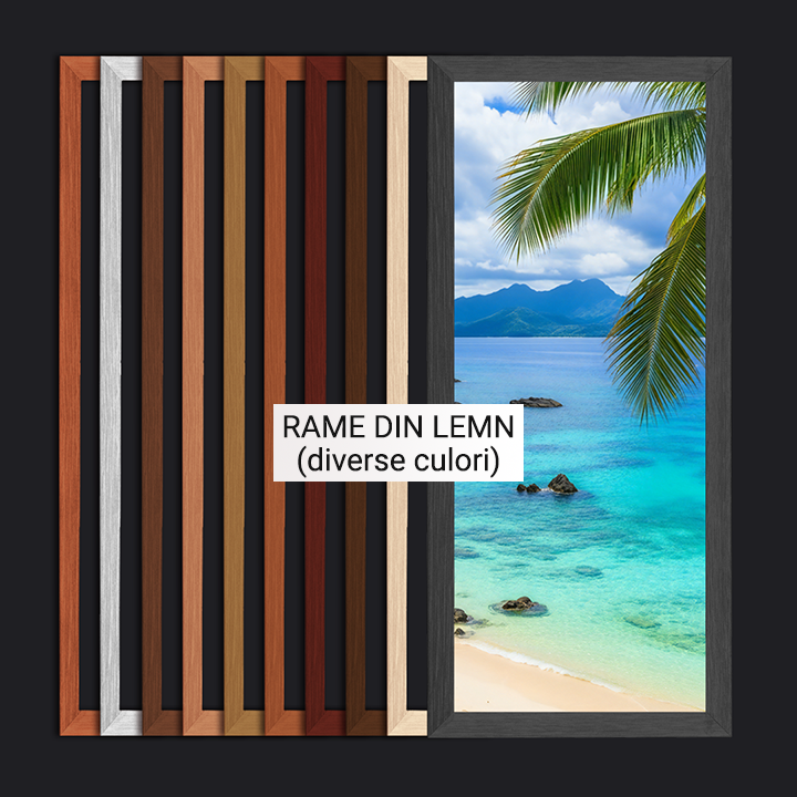 rame din lemn diverse culori