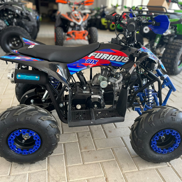 Atv 125cc NCX Furious Six Sport 6" 4T benzina negru/albastru [5]