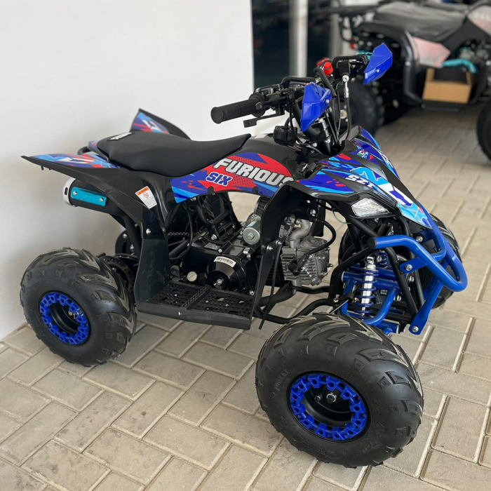 Atv 125cc NCX Furious Six Sport 6" 4T benzina negru/albastru [3]