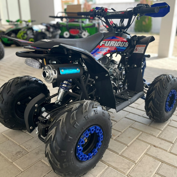 Atv 125cc NCX Furious Six Sport 6" 4T benzina negru/albastru [6]