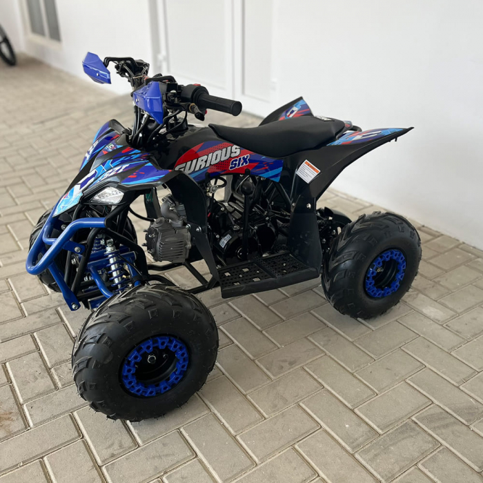 Atv 125cc NCX Furious Six Sport 6" 4T benzina negru/albastru [4]