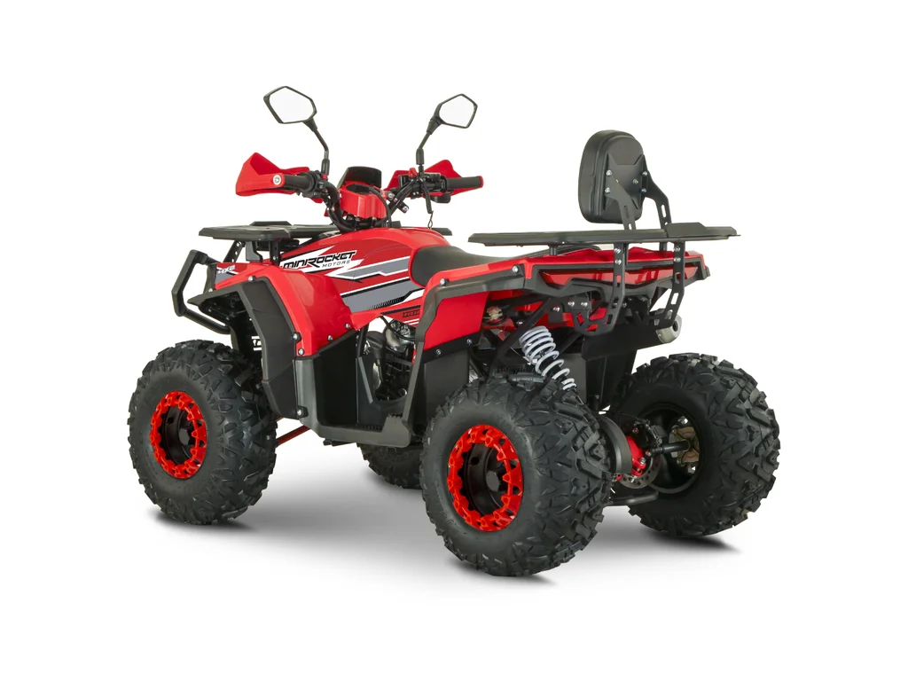 Atv 140cc Mini Rocket RockRider 8" semi-automat 4T benzina viteze 3+1Rosu [5]