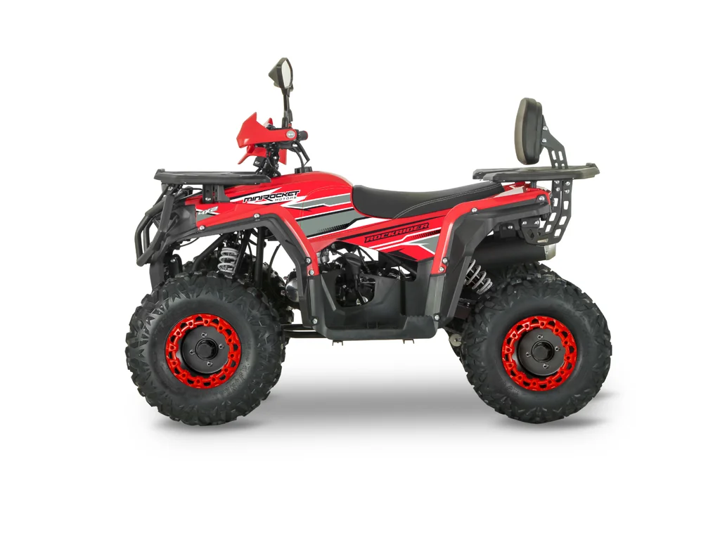 Atv 140cc Mini Rocket RockRider 8" semi-automat 4T benzina viteze 3+1Rosu [4]
