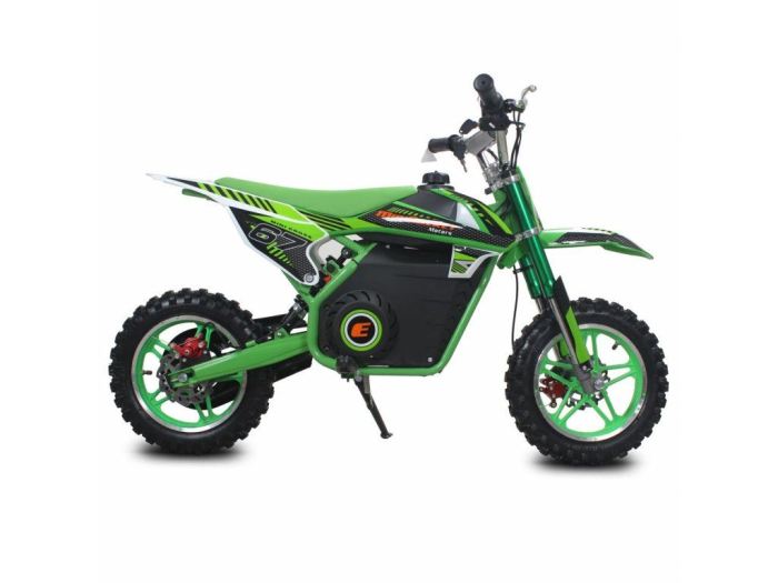 Motocicleta copii electrica MiniRocket VIPER 1000W roti 10/10"- Verde [6]