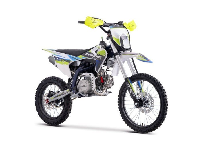 Motocicleta MiniRocket Dorado DT140cm3 roti  19"/16" pornire Buton-  - Albastru [7]