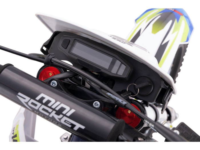 Motocicleta MiniRocket Dorado DT140cm3 roti  19"/16" pornire Buton-  - Albastru [12]
