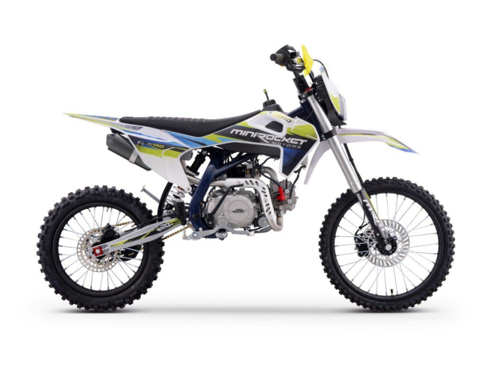 Motocicleta MiniRocket Dorado DT140cm3 roti  19"/16" pornire Buton-  - Albastru [6]