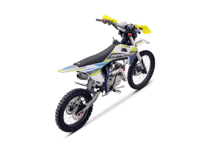 Motocicleta MiniRocket Dorado DT140cm3 roti  19"/16" pornire Buton-  - Albastru [13]