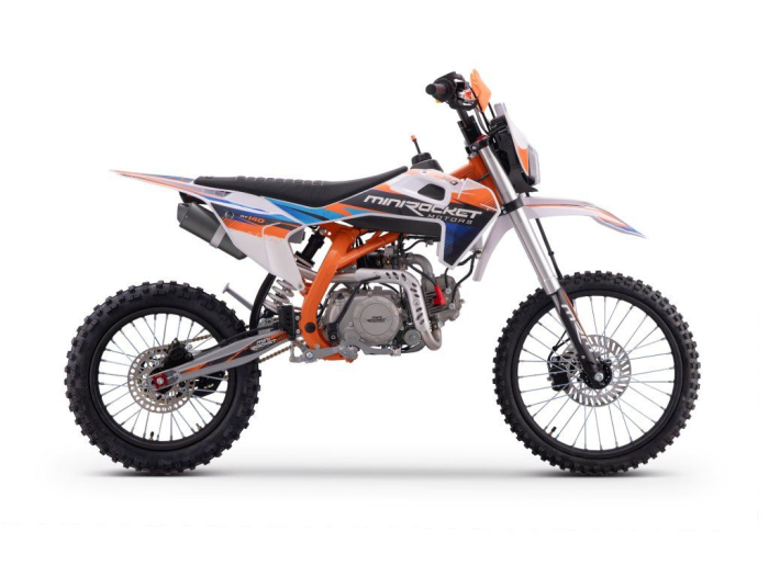 Motocicleta MiniRocket Dorado DT140cm3 roti  19"/16" pornire Buton- Portocaliu [4]
