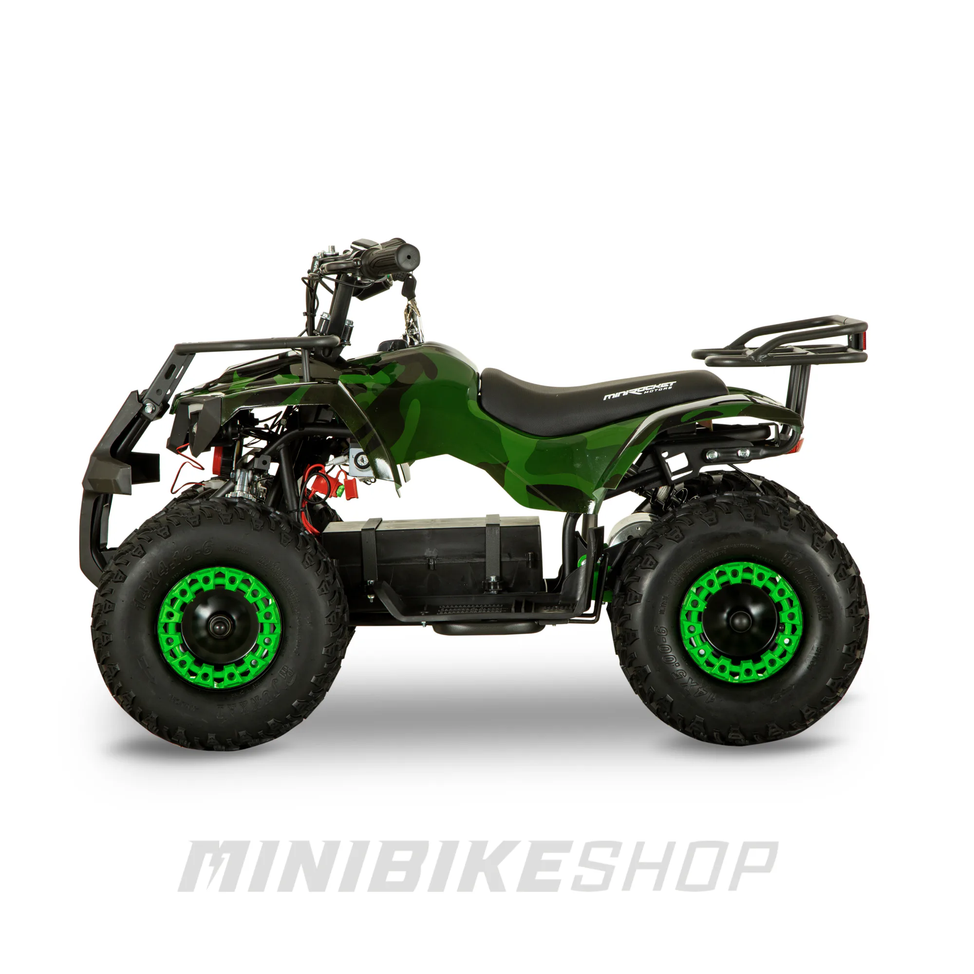 Atv Electric copii 4-7 ani MiniHunter 1200W 48V Camuflaj verde [7]