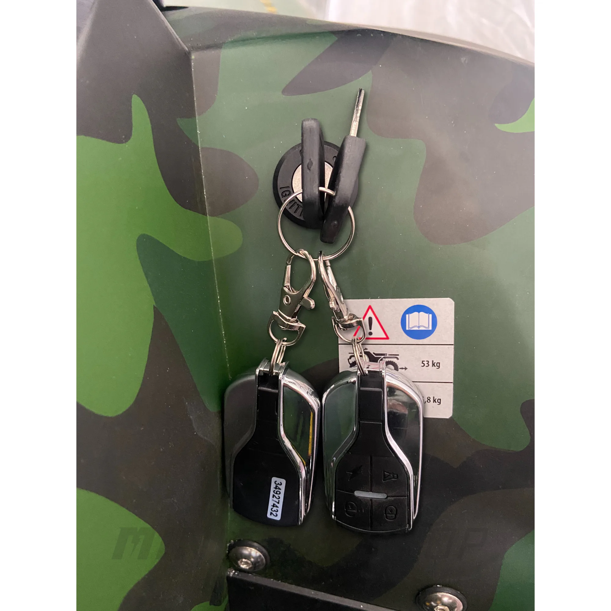 ATV Electric INMATRICULABIL RO MiniRocketEcoRunner 1500W 8" Deluxe  camuflaj Galben [10]