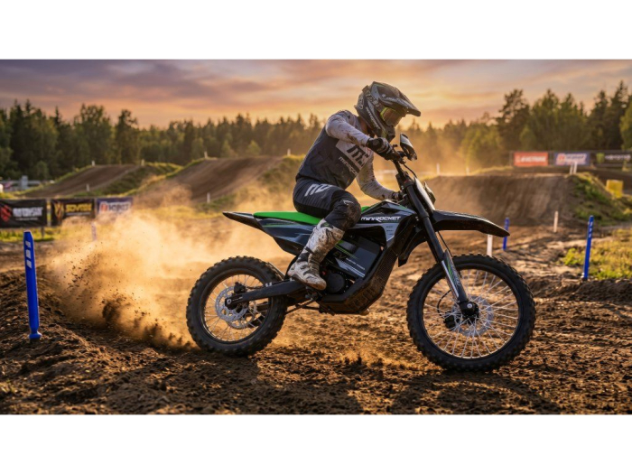 Motocicleta electrica  MiniRocket eBeast 8000W 19"/16" 8000W 35 Ah Li-Ion Albastru [8]