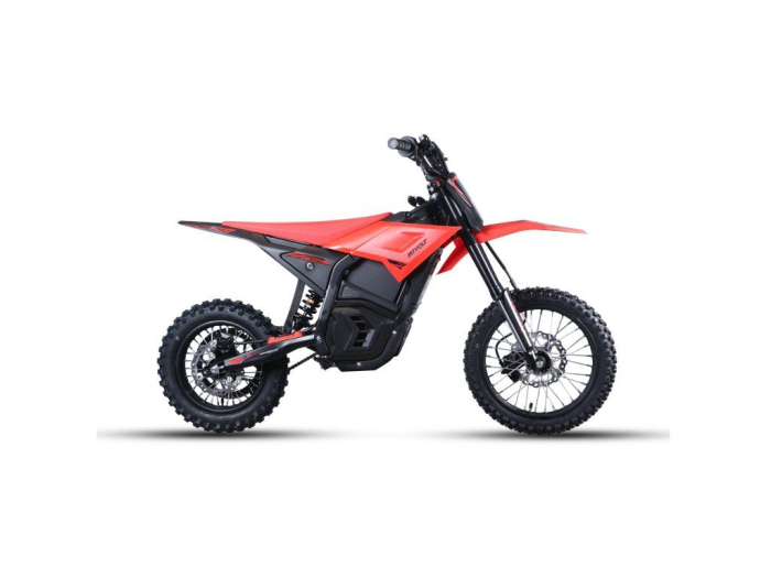 Motocicleta Electrica PitVolt 2500W 14"/12" - Roșu, Litium-Ion [7]