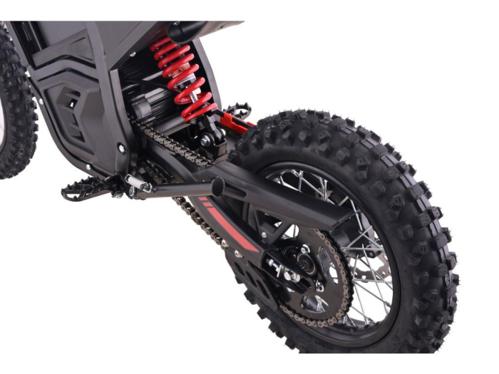 Motocicleta Electrica PitVolt 2500W 14"/12" - Roșu, Litium-Ion [11]