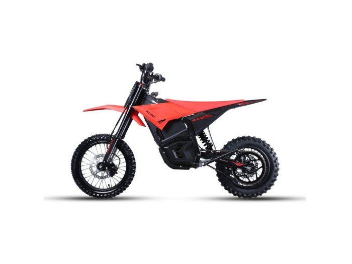 Motocicleta Electrica PitVolt 2500W 14"/12" - Roșu, Litium-Ion [5]