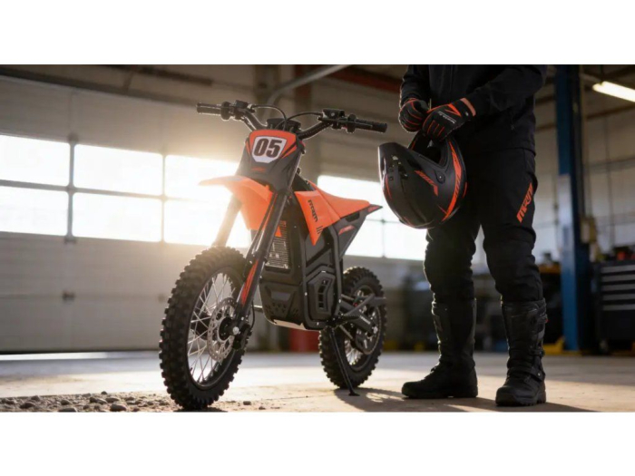 Motocicleta Surron DirtBike PitVolt 6000W 17"/14" 25 Ah Li-Ion,  Roșu [9]