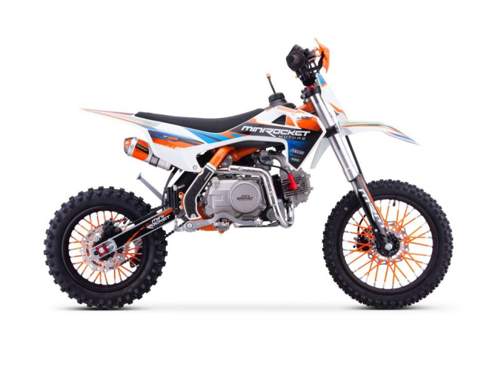 Motocicleta cross Minirocket DK125cm3 14"/12" Automat - portocaliu [3]