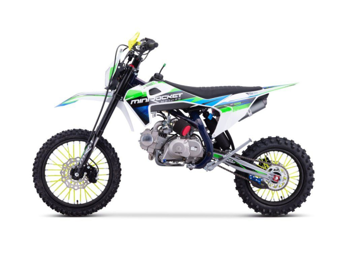 Motocicleta cross 125cc DT125 roti17"/14" Manuala pornire Buton Albastru [2]