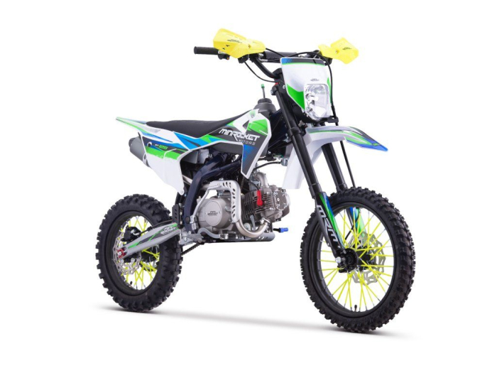 Motocicleta cross 125cc DT125 roti17"/14" Manuala pornire Buton Albastru [4]
